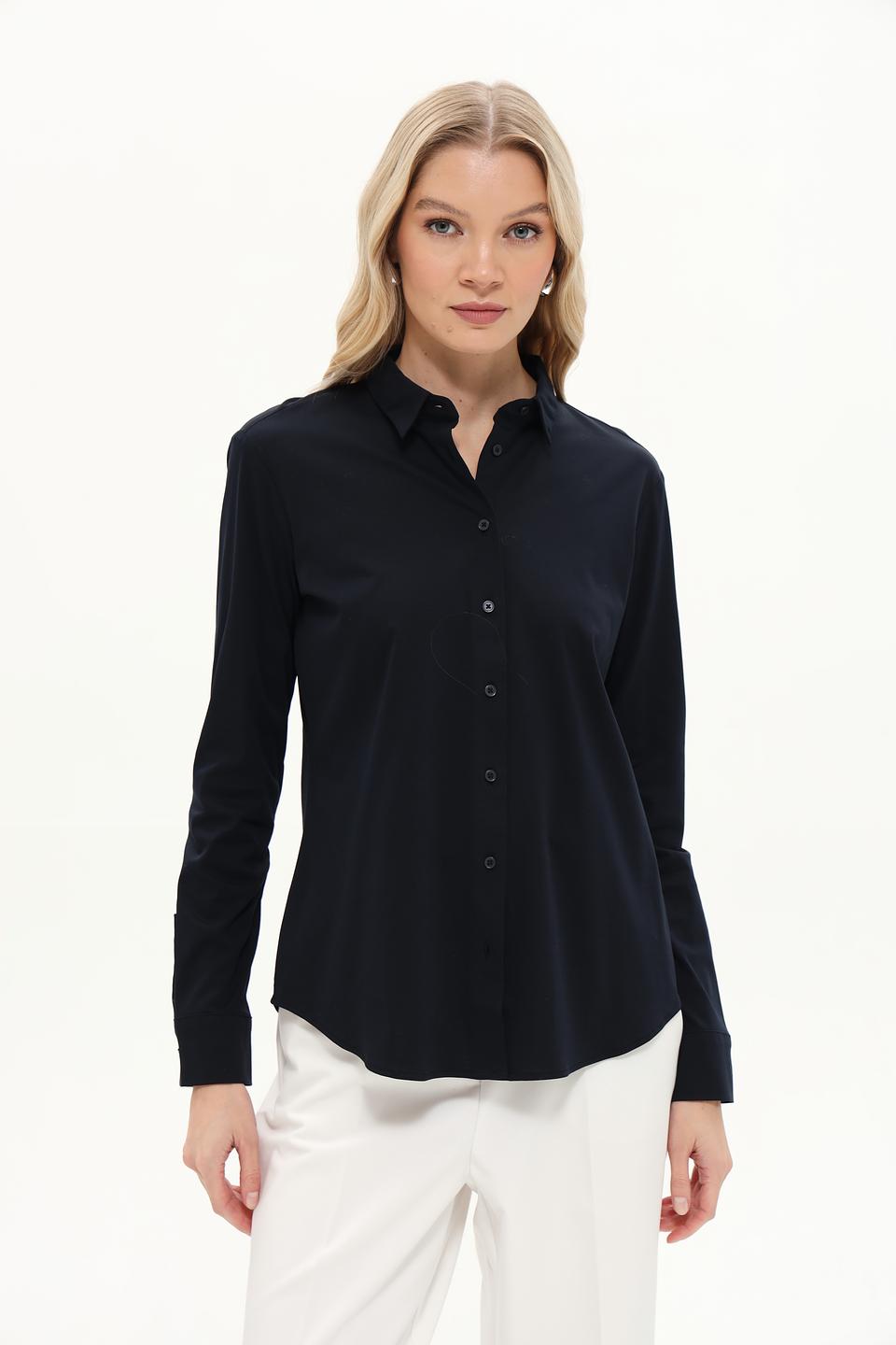 Рубашка Gerry Weber классическая черная