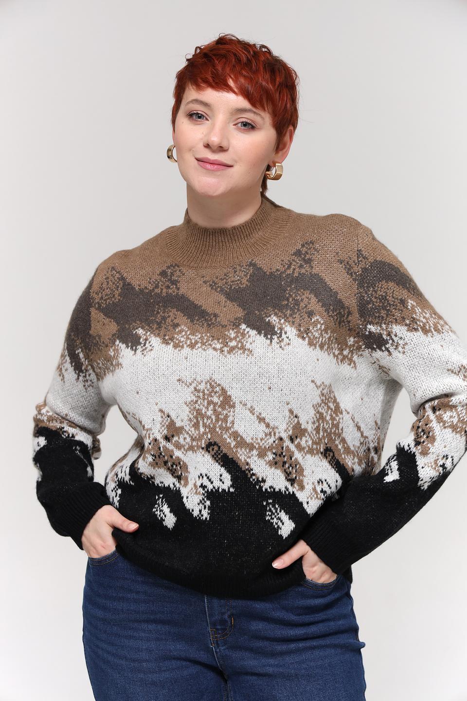 Пуловер Taifun с узором