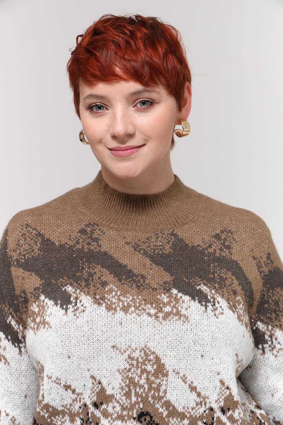 Пуловер Taifun с узором