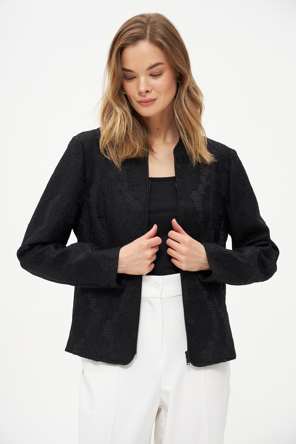Жакет Frank Walder с узором чёрный