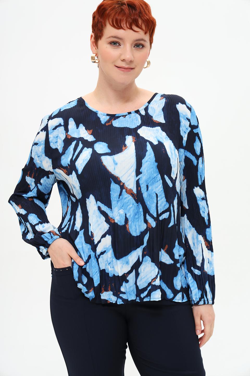 Блуза Rabe collection с принтом синий
