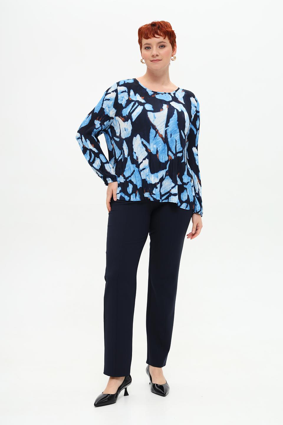 Блуза Rabe collection с принтом синий