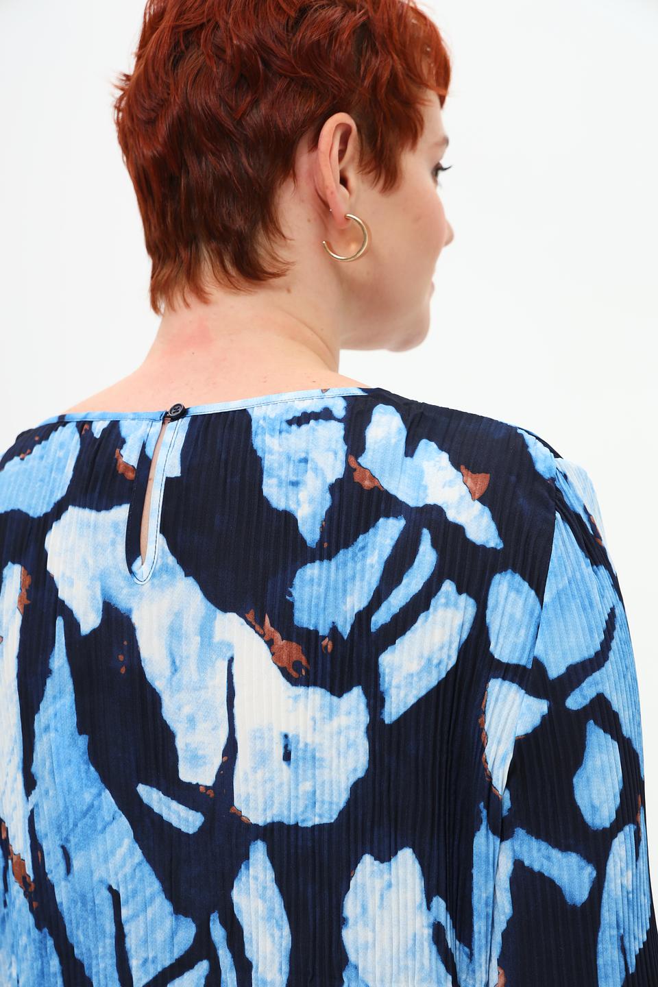 Блуза Rabe collection с принтом синий