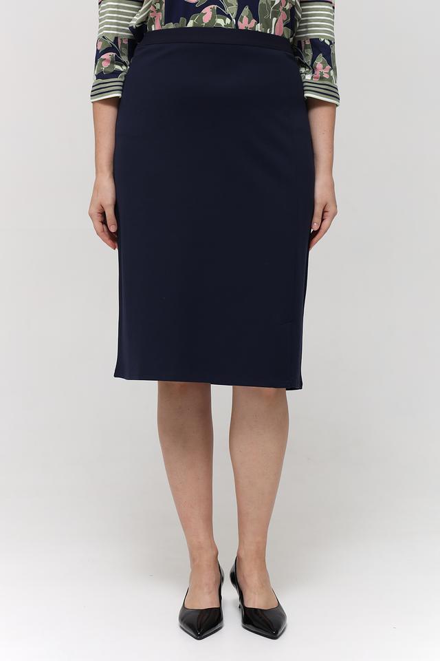 Юбка Barbara Lebek классическая темно-синяя