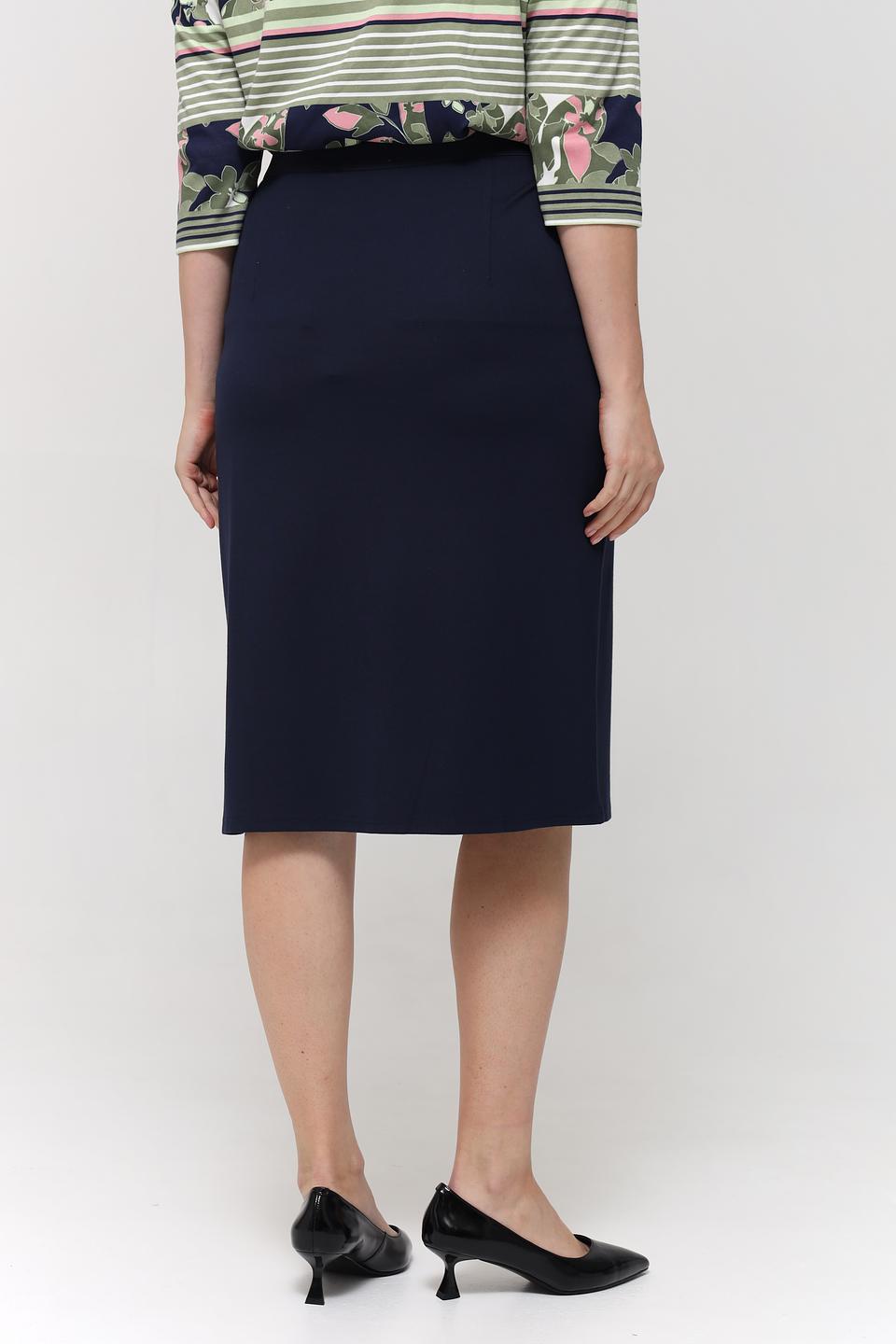 Юбка Barbara Lebek классическая темно-синяя
