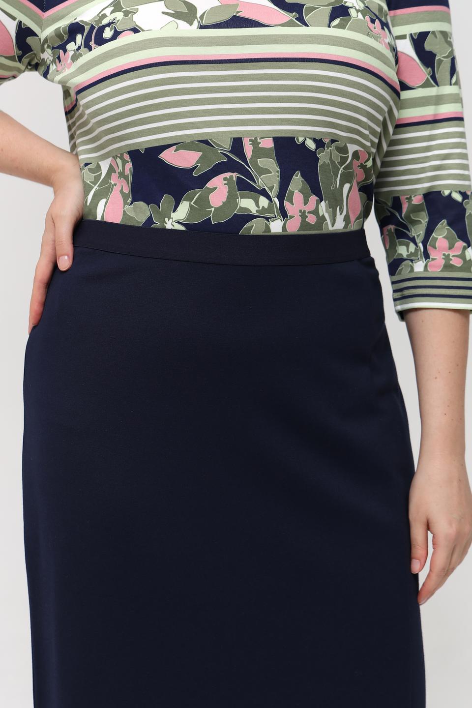 Юбка Barbara Lebek классическая темно-синяя