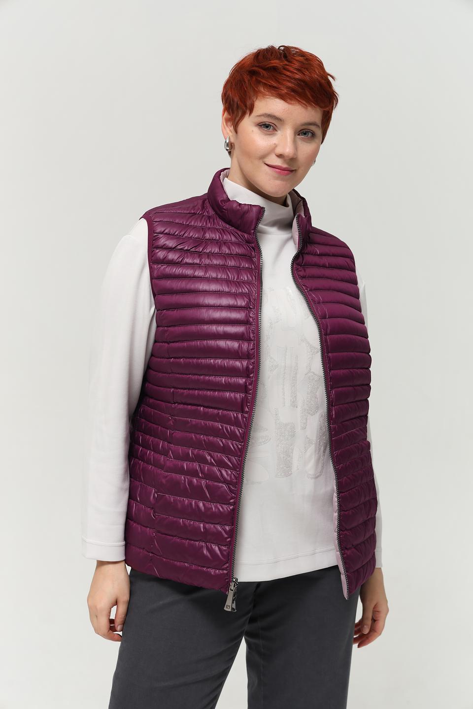 Жилет Lebek стеганый лавандовый