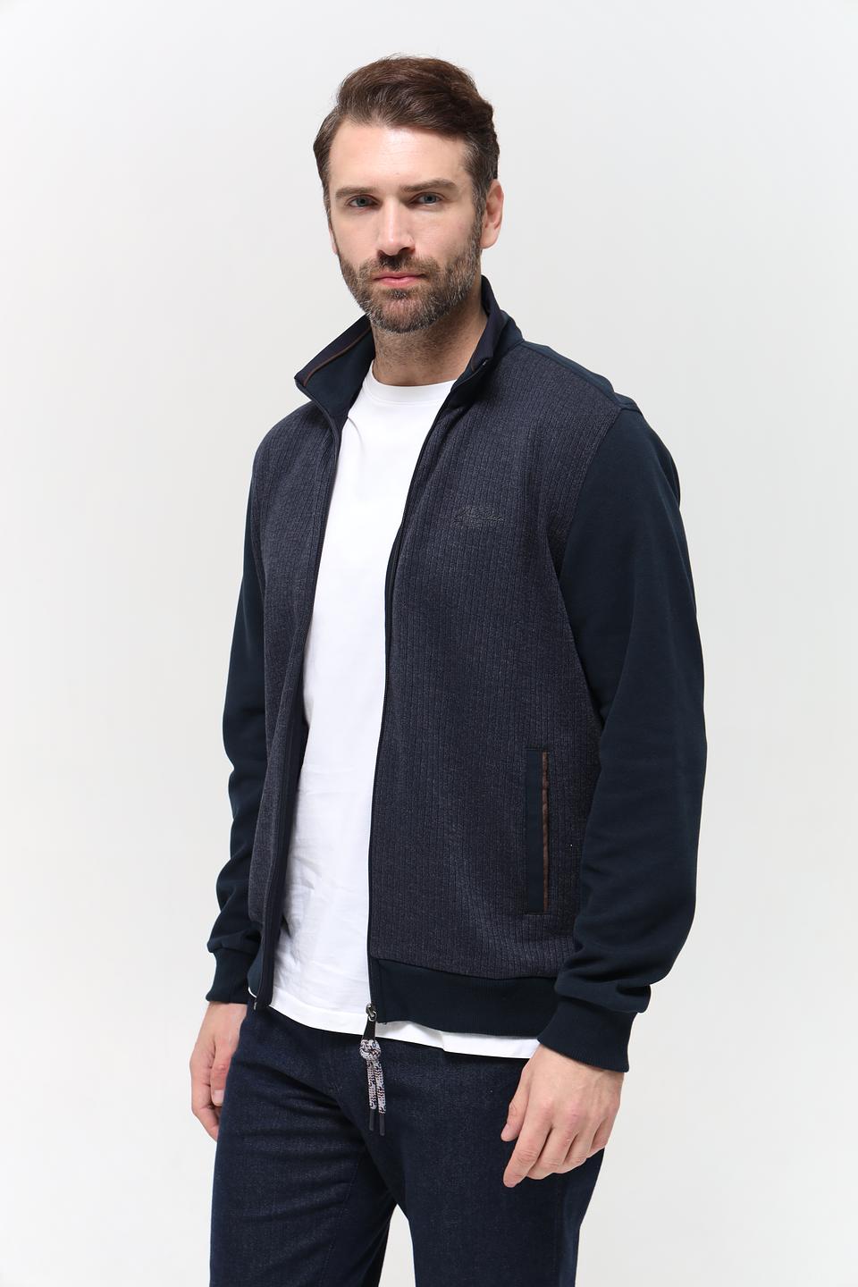 Кардиган Monte Carlo мужской тёмно-синий