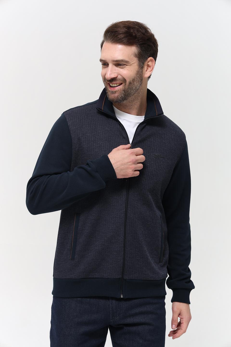 Кардиган Monte Carlo мужской тёмно-синий
