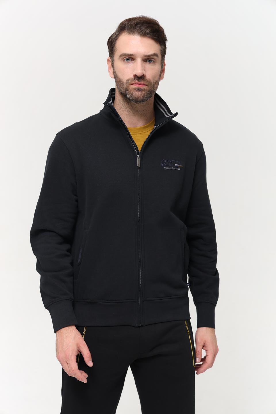 Кардиган Granchio чёрный на молнии