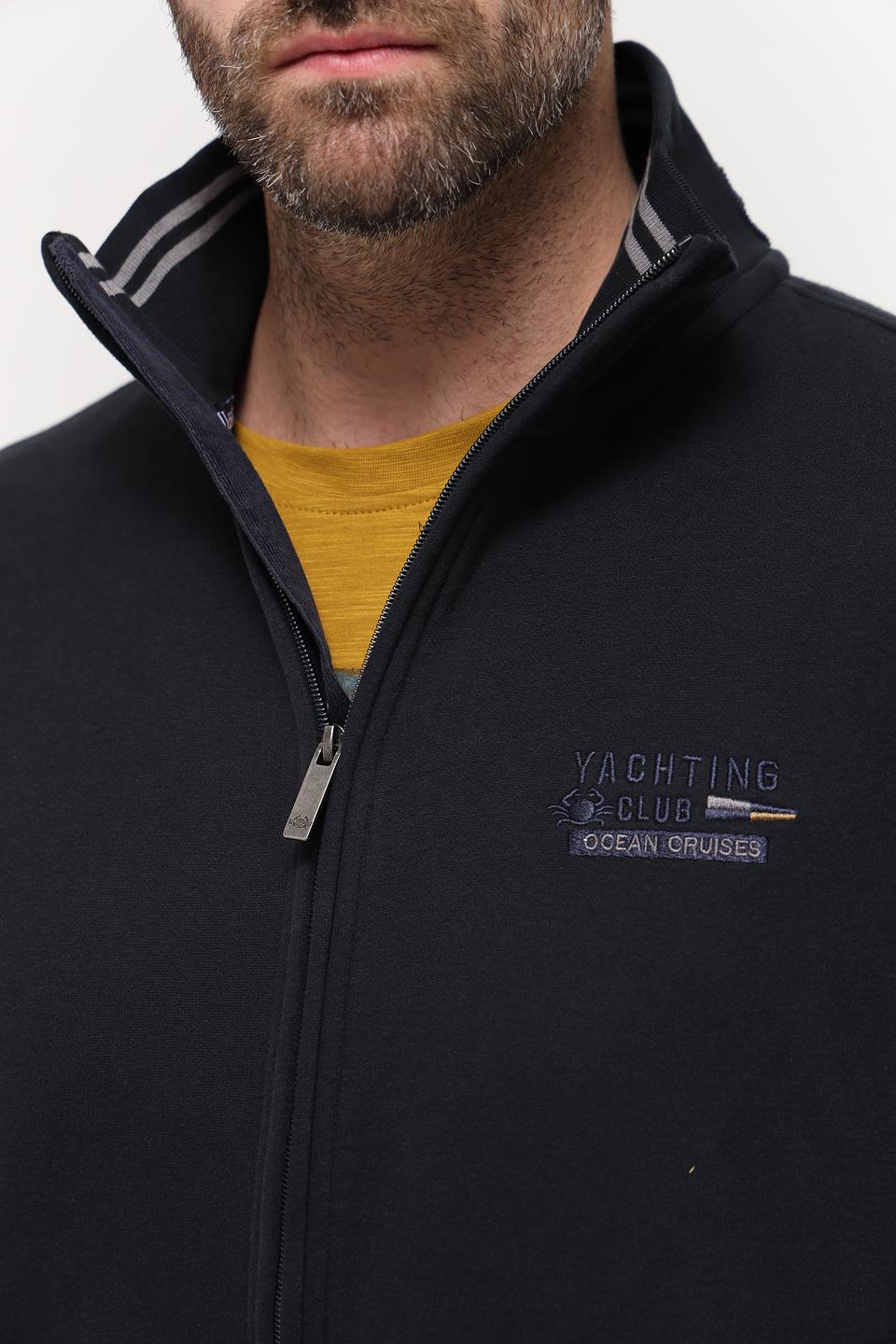 Кардиган Granchio чёрный на молнии