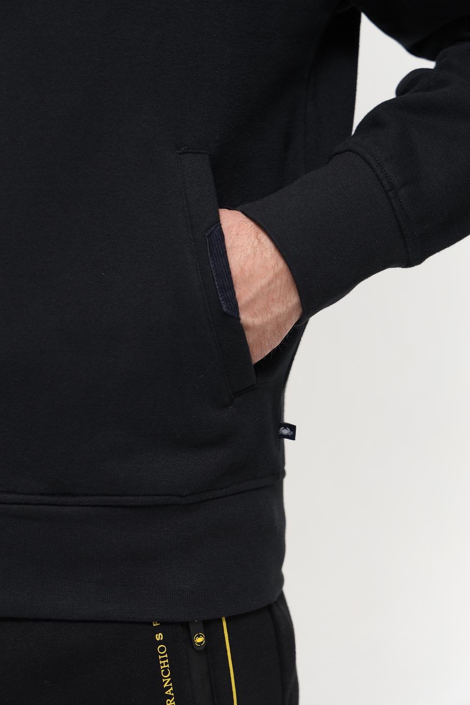 Кардиган Granchio чёрный на молнии