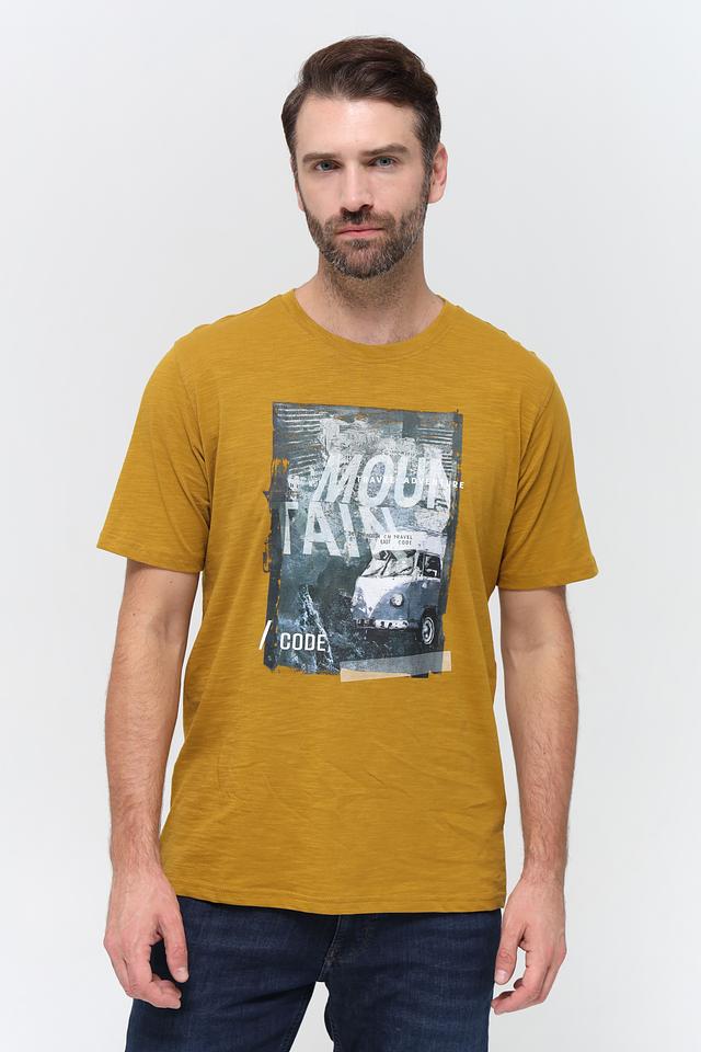 Футболка Casa Moda с принтом горный пейзаж