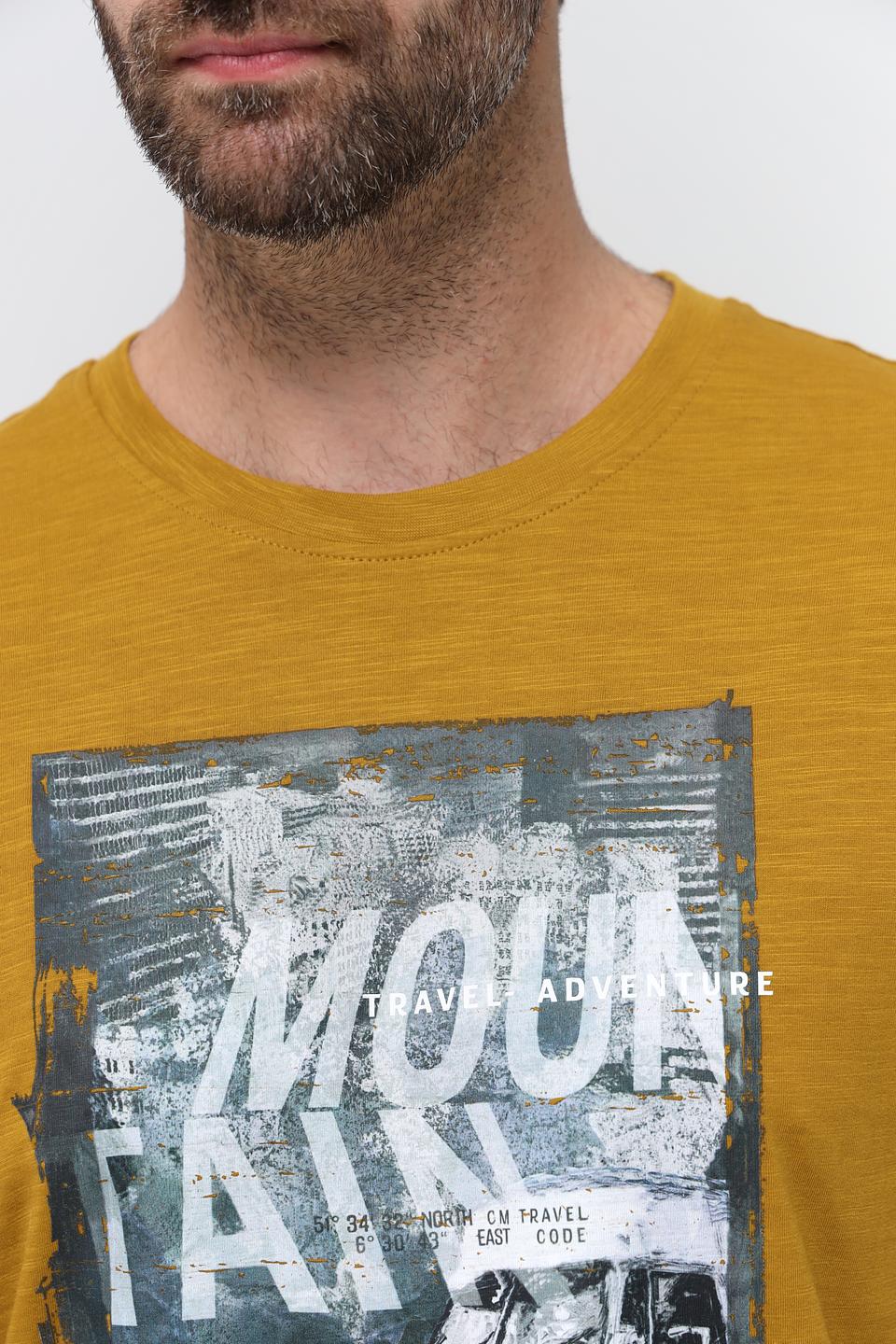 Футболка Casa Moda с принтом горный пейзаж