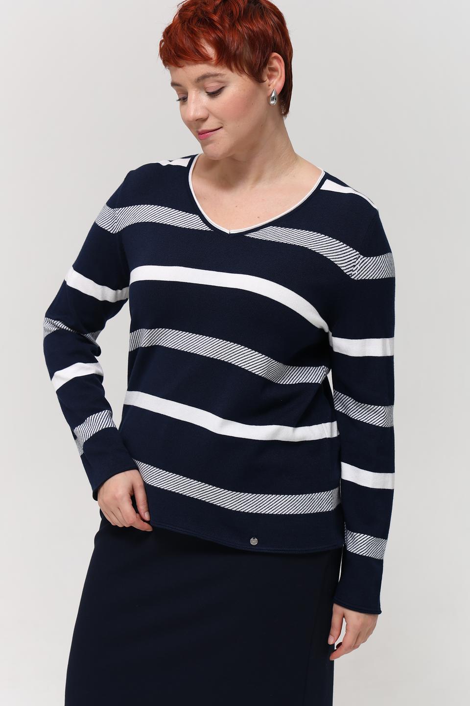 Пуловер Gollehaug в полоску