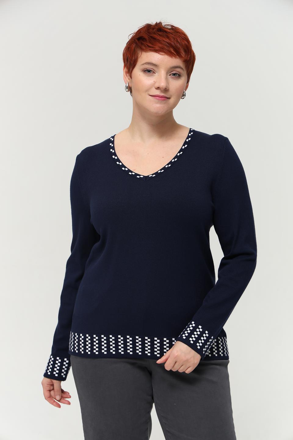 Пуловер Gollehaug с V-образным вырезом