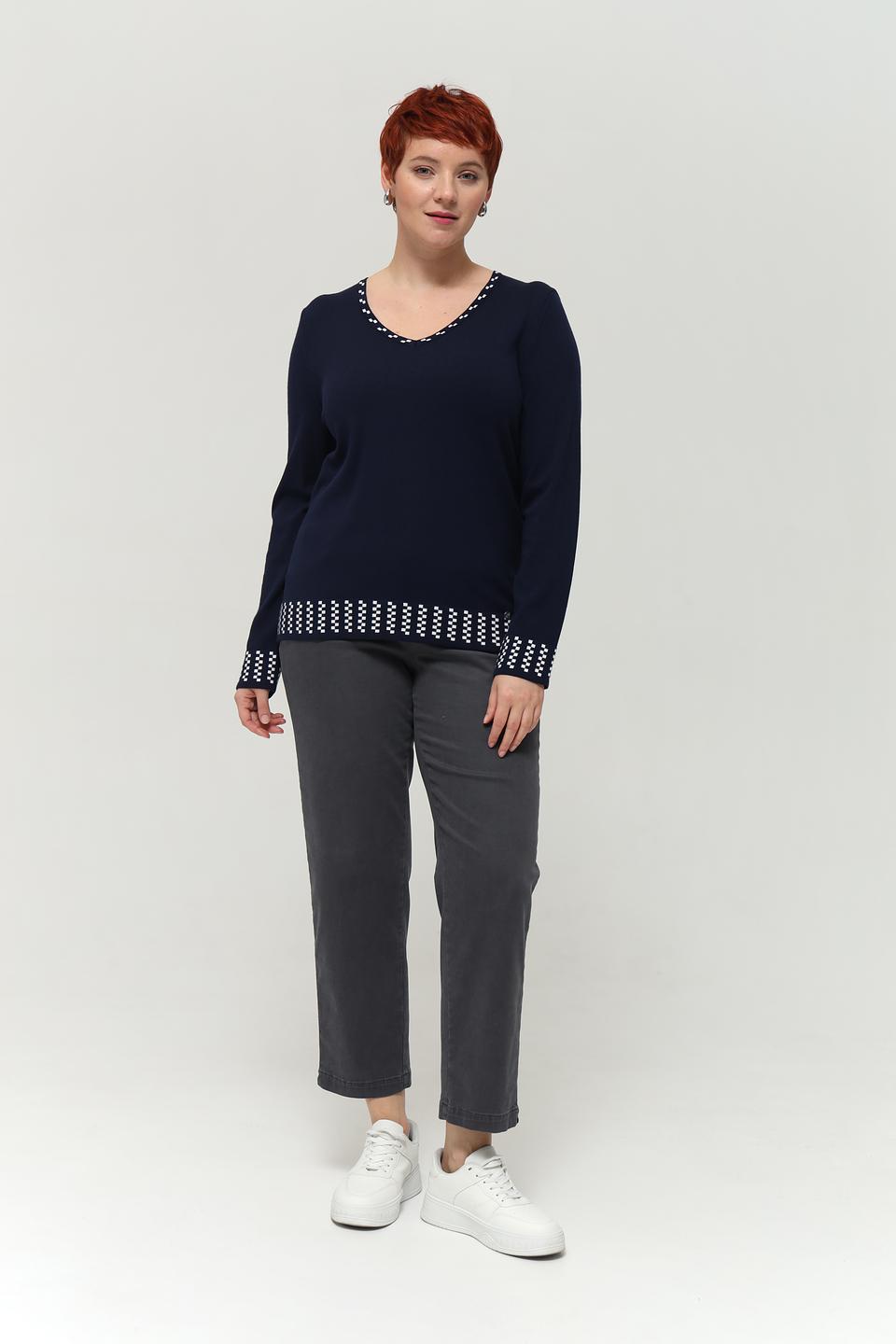 Пуловер Gollehaug с V-образным вырезом