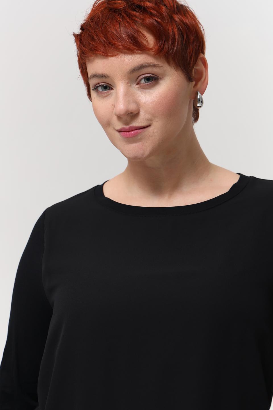 Блуза Frank Walder черная с 3/4 рукавом