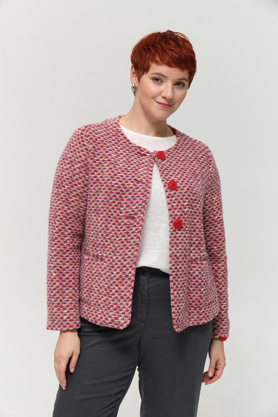 Жакет Bianca в клетку красный