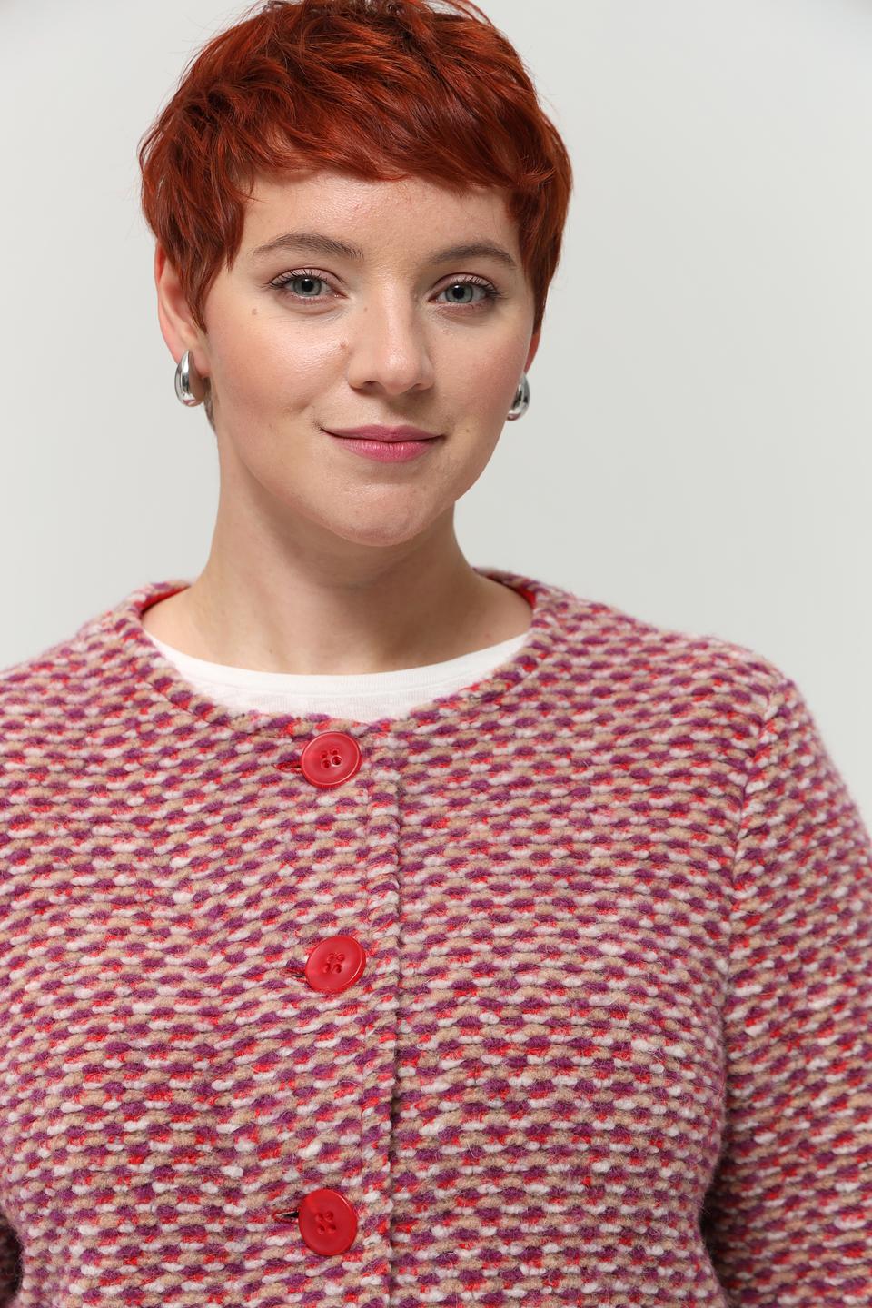 Жакет Bianca в клетку красный