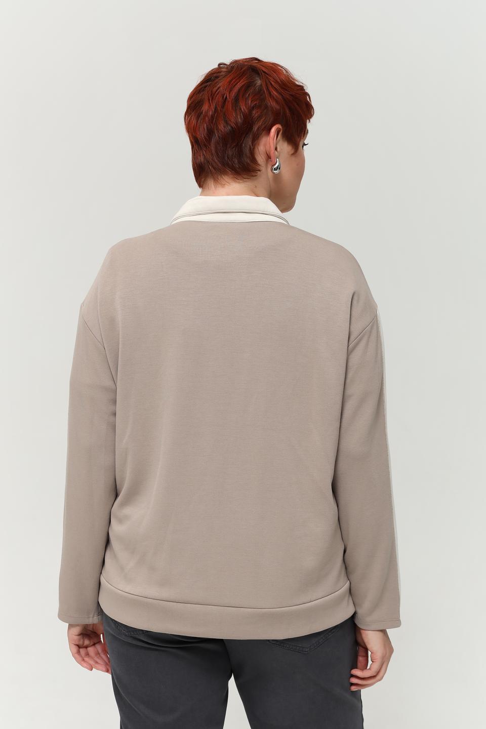 Жакет Lebek с принтом бежевый