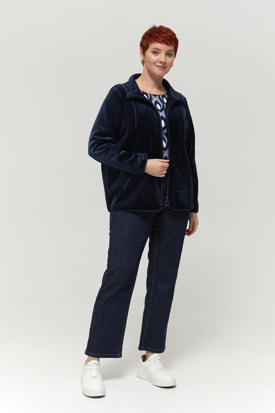 Жакет Via Appia вельветовый тёмно-синий