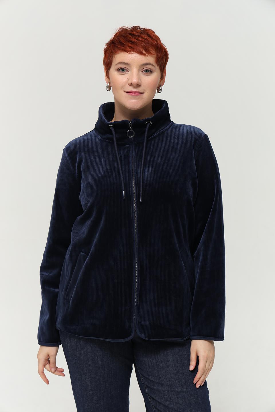 Жакет Via Appia вельветовый тёмно-синий