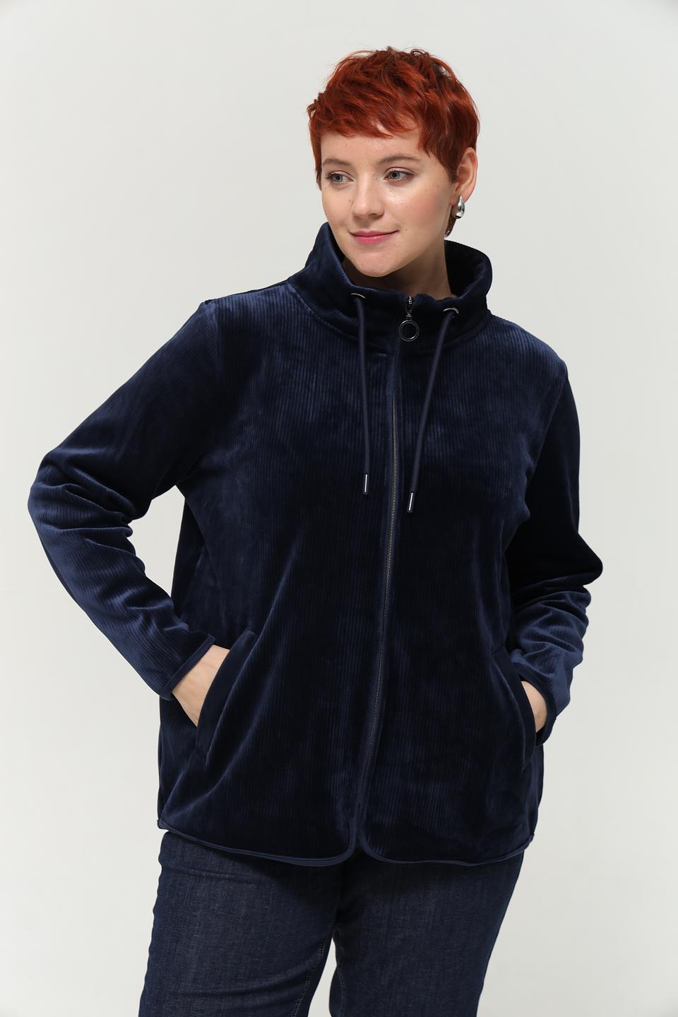 Жакет Via Appia вельветовый тёмно-синий