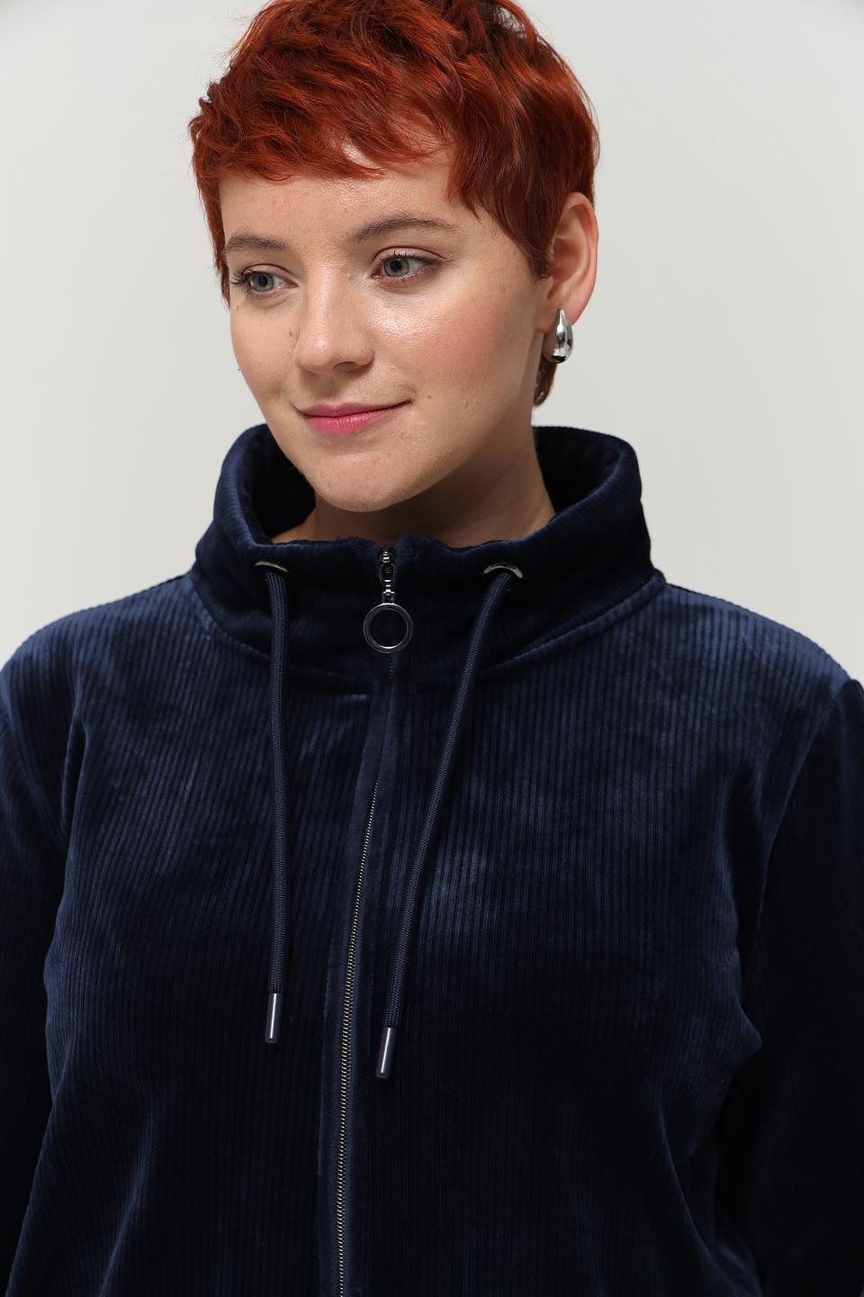 Жакет Via Appia вельветовый тёмно-синий