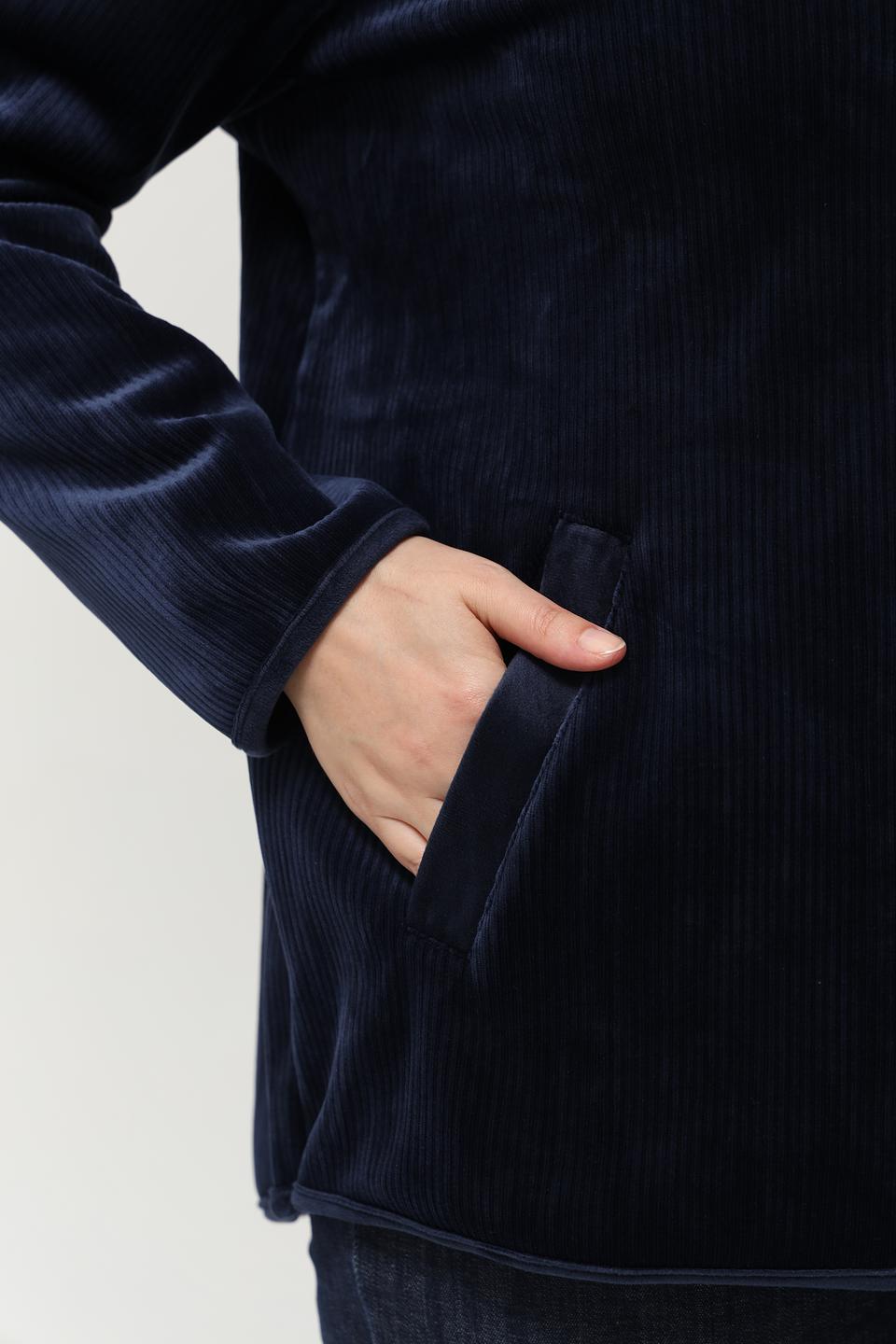 Жакет Via Appia вельветовый тёмно-синий