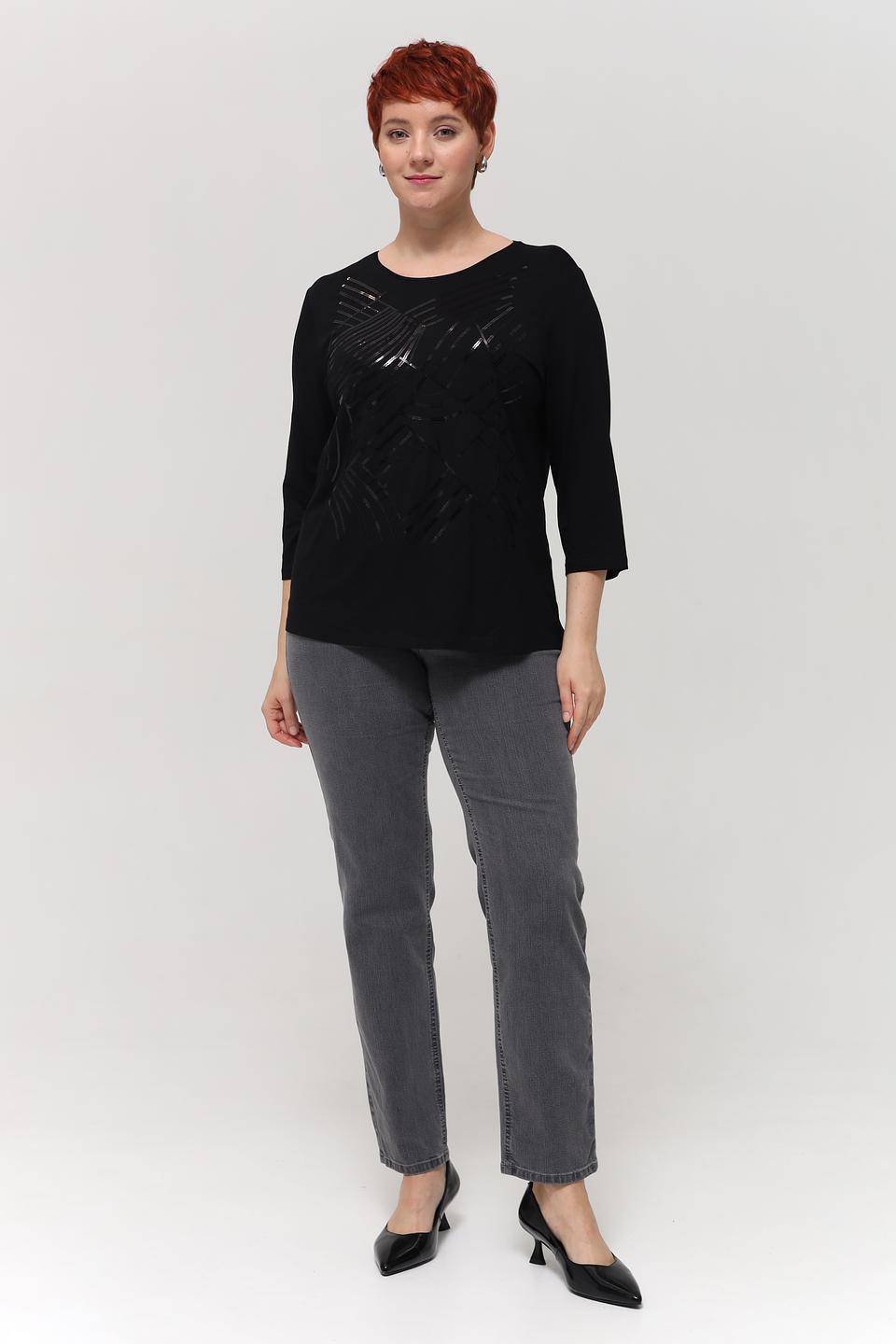 Футболка Barbara Lebek чёрная с узором