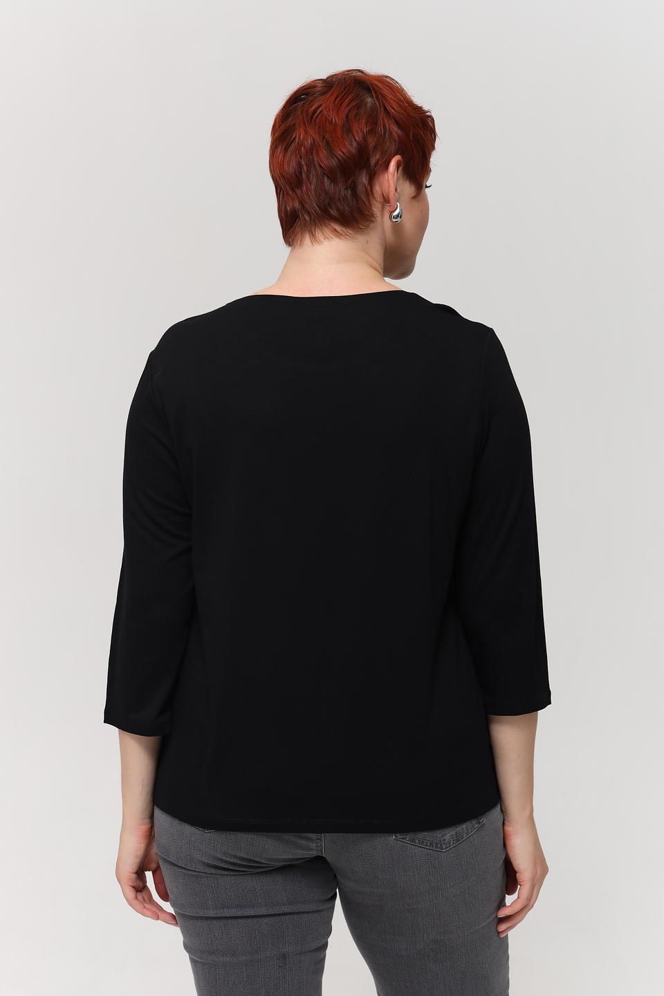 Футболка Barbara Lebek чёрная с узором