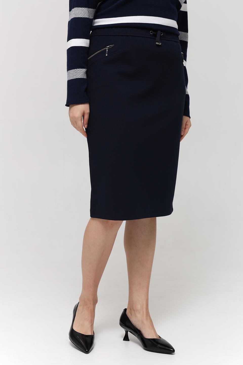 Юбка Rabe collection классическая темно-синяя