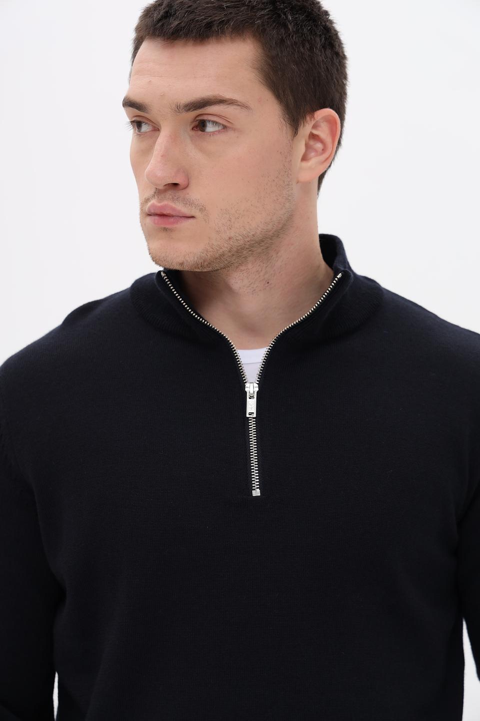 Джемпер Seidensticker с молнией чёрный