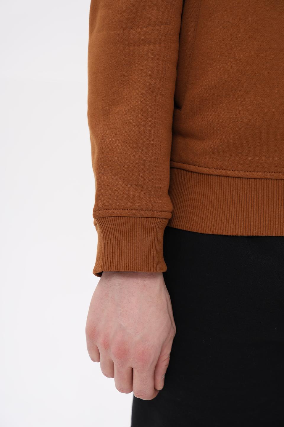 Джемпер Sea Barrier с молнией коричневый