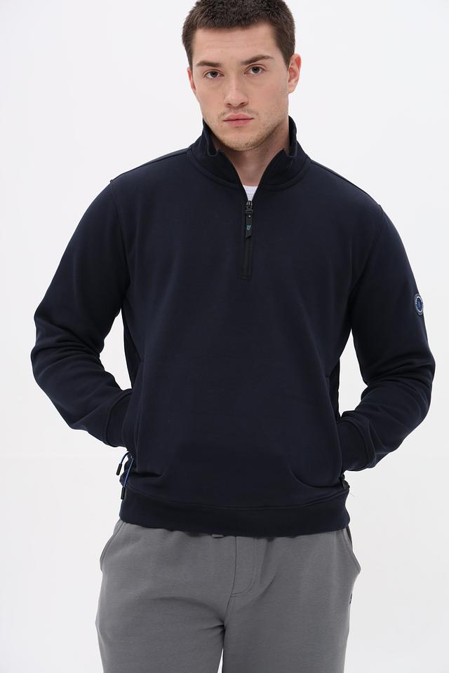 Джемпер Sea Barrier с молнией темно-синий