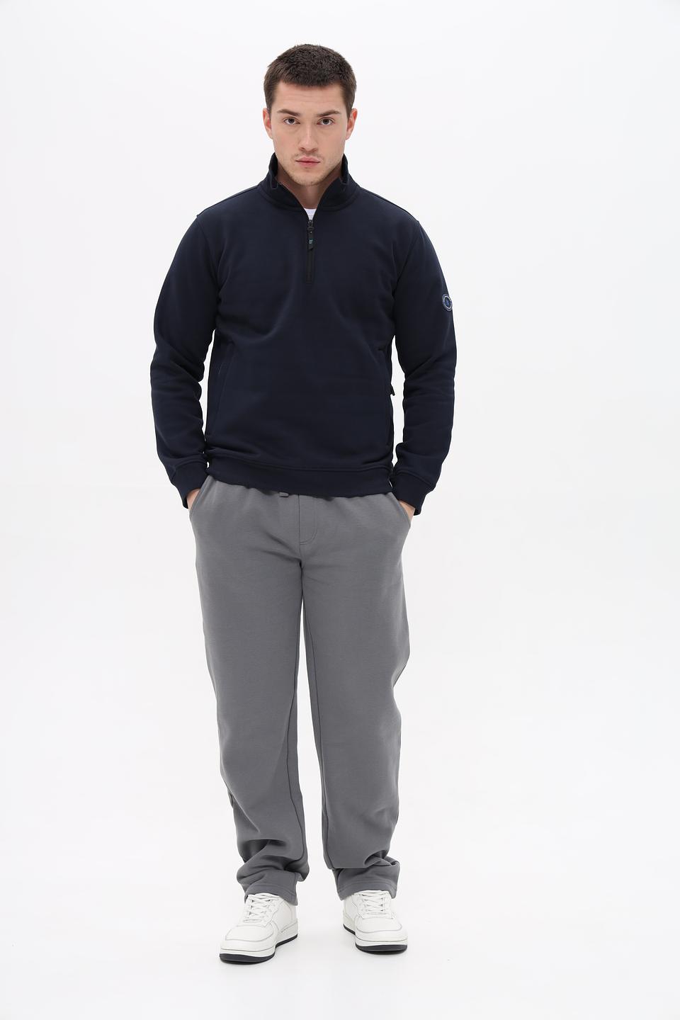 Джемпер Sea Barrier с молнией темно-синий