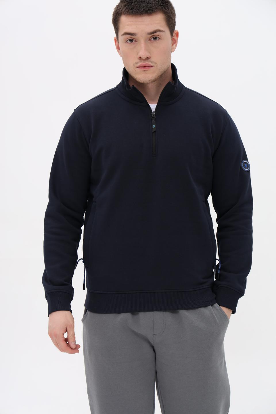 Джемпер Sea Barrier с молнией темно-синий