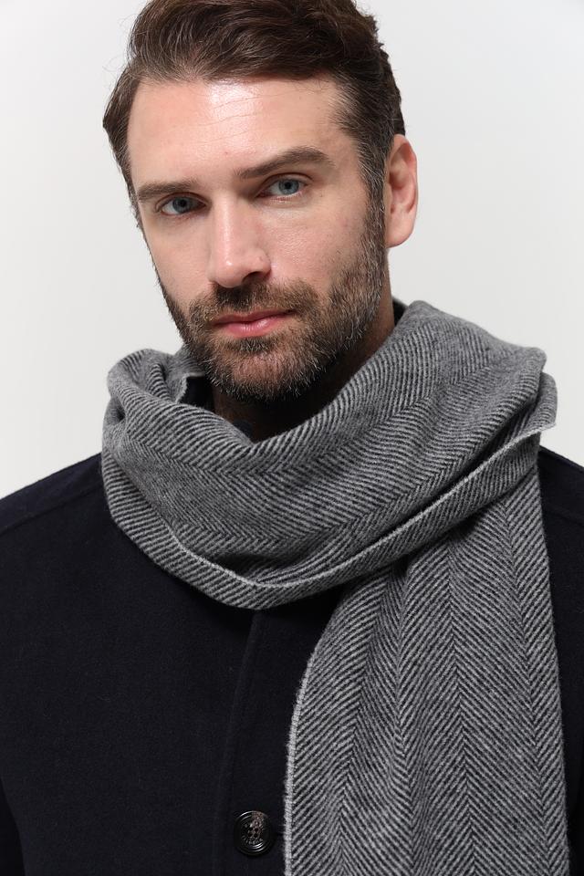 Шарф Marc O Polo в клетку серый