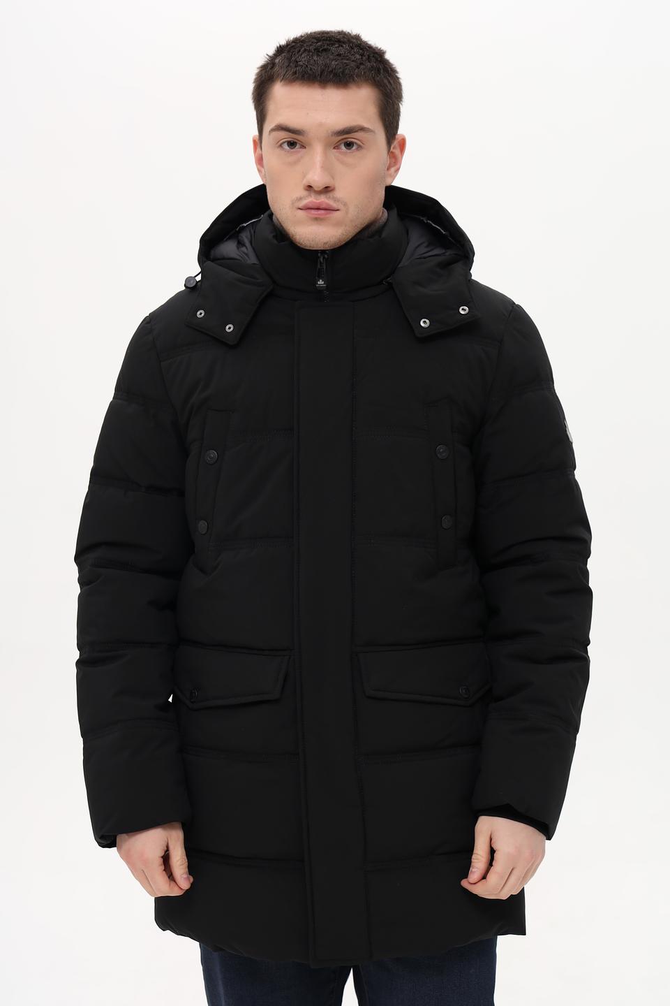 Пальто New Canadian чёрное стеганое