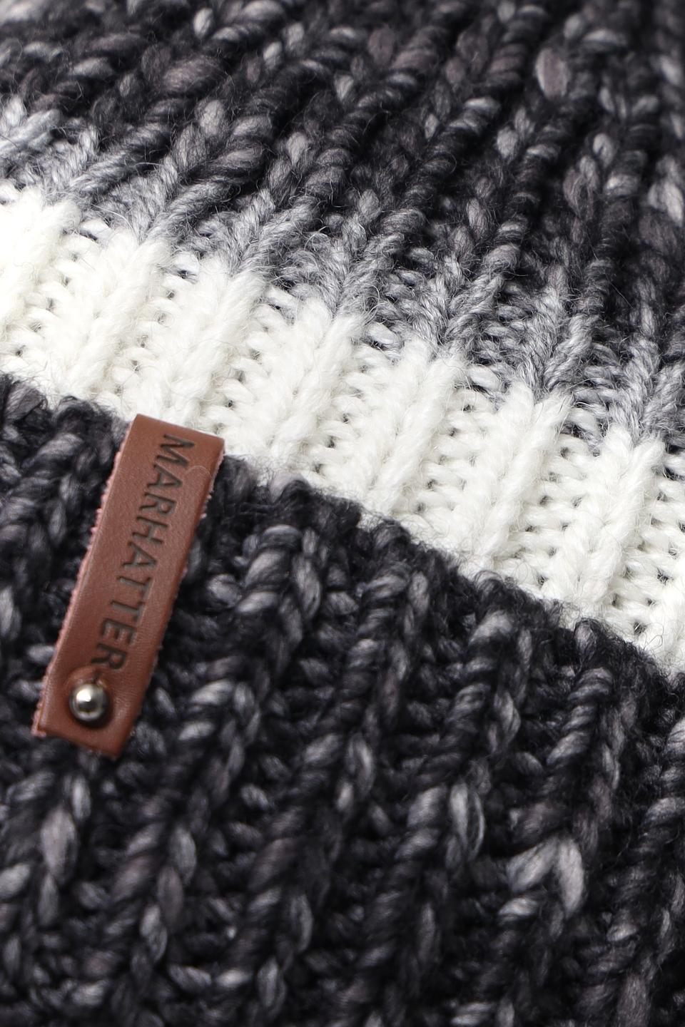 Шапка Marhatter вязаная двухцветная