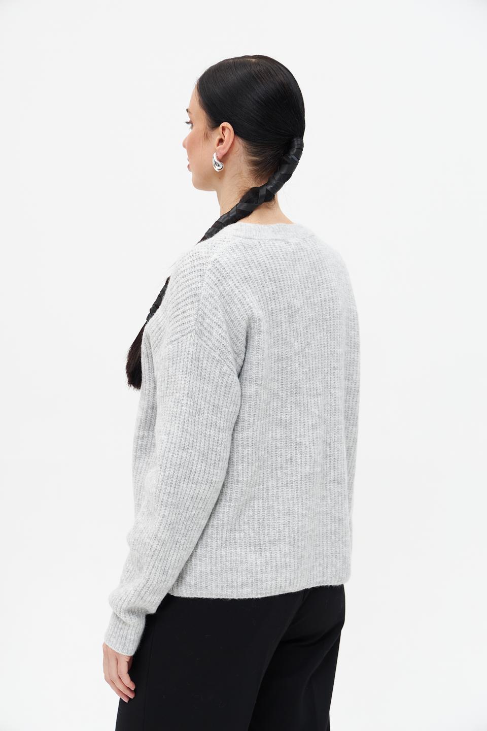 Жакет Broadway вязаный серый