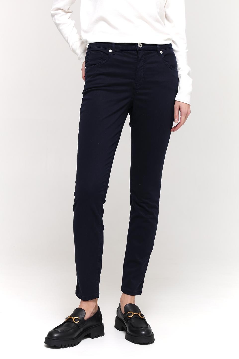 Брюки скинни Marc Aurel тёмно-синие