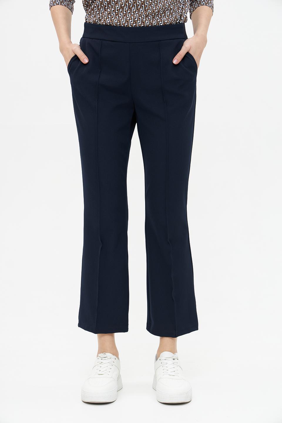 Брюки Lecomte клёш тёмно-синие