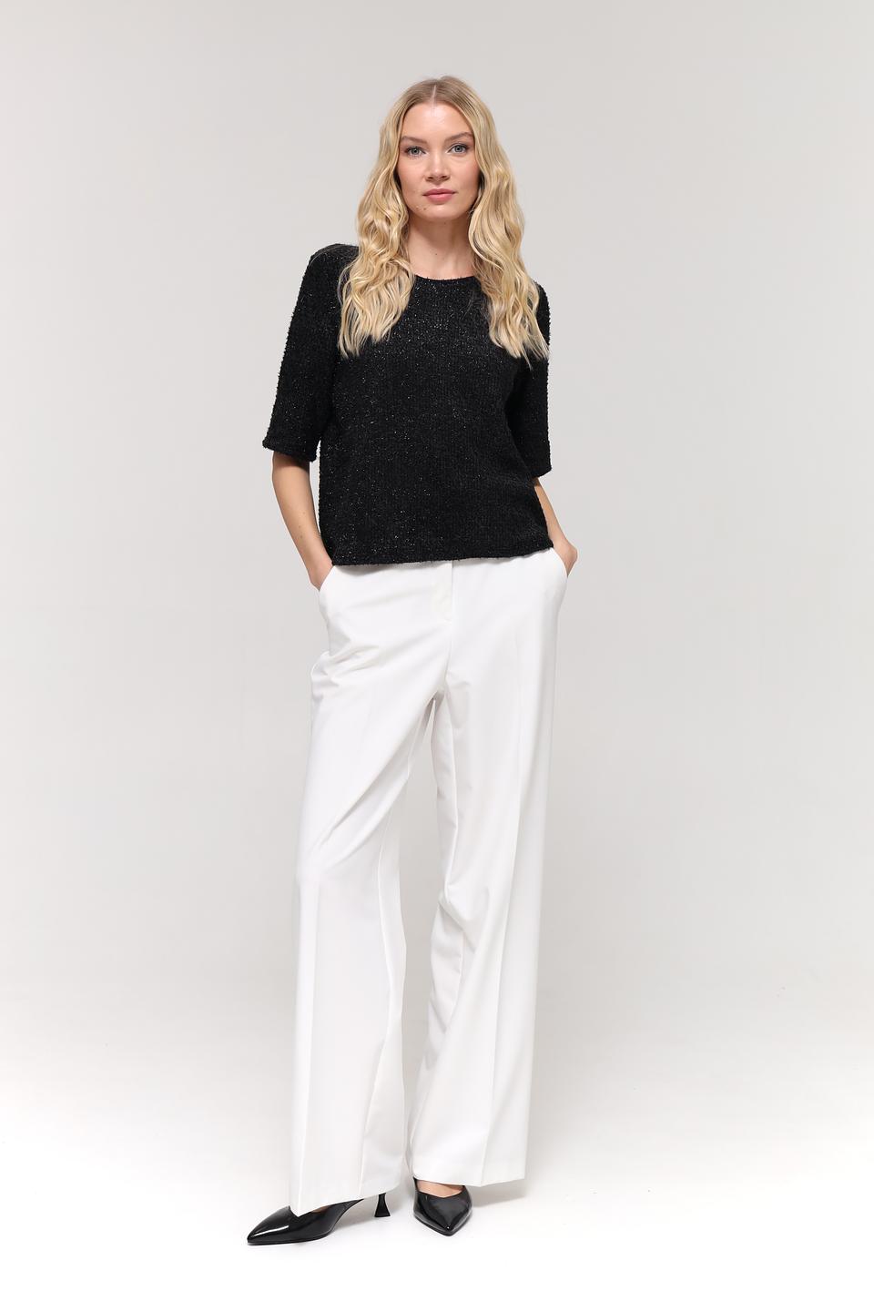 Пуловер Taifun с мерцанием чёрный