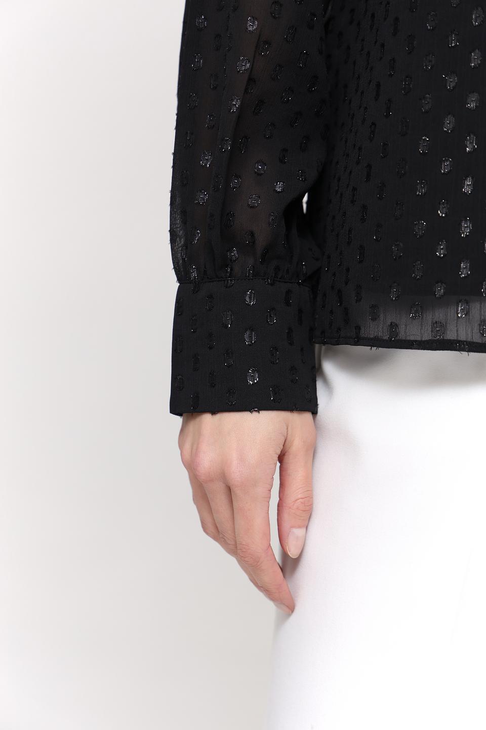 Блуза Taifun с пайетками чёрная