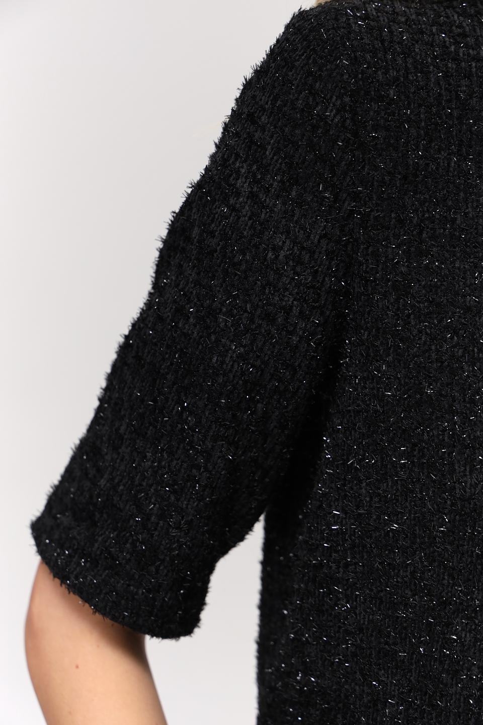 Пуловер Taifun с мерцанием чёрный