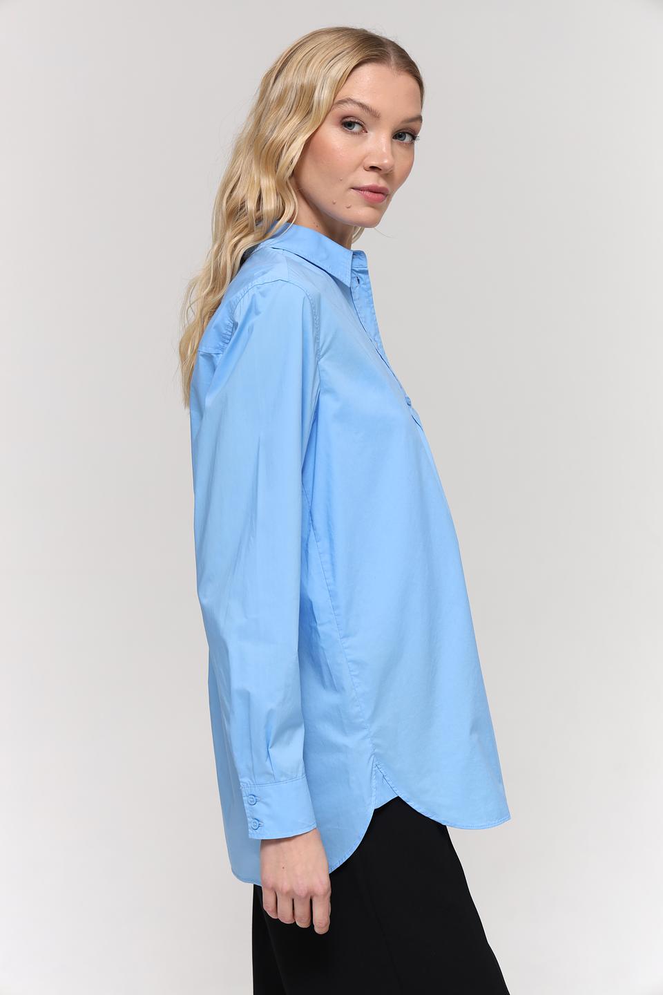 Рубашка Gerry Weber голубая оверсайз
