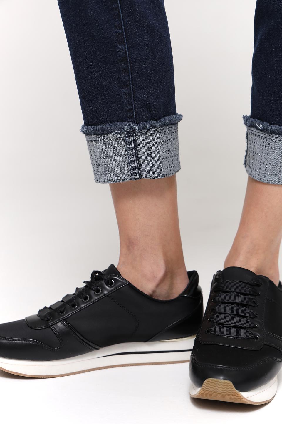 Джинсы Rabe collection узкие, тёмно-синие