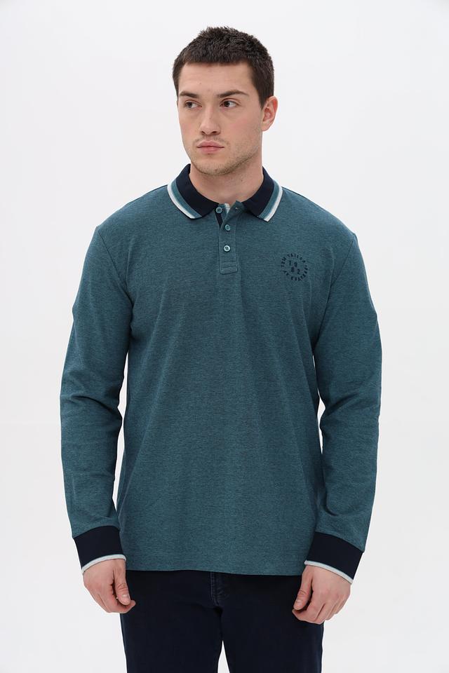 Поло Tom Tailor мужское бирюзовое